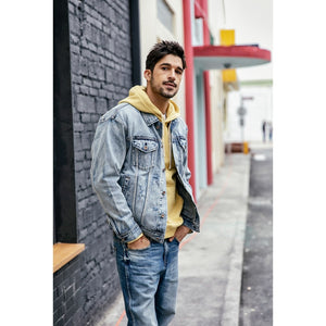 Denim Jackets Men Casual Frayed Brand Clothing