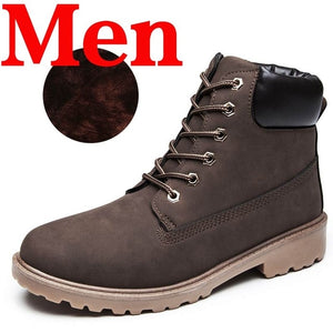 Men Ankle Boots Lace Up Anti-slip