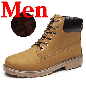 Men Ankle Boots Lace Up Anti-slip