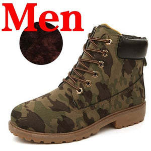 Men Ankle Boots Lace Up Anti-slip