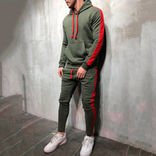 Load image into Gallery viewer, 2 Pieces Sets Tracksuit Men Hooded Sweatshirt +Drawstring Pants