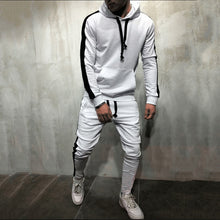 Load image into Gallery viewer, 2 Pieces Sets Tracksuit Men Hooded Sweatshirt +Drawstring Pants