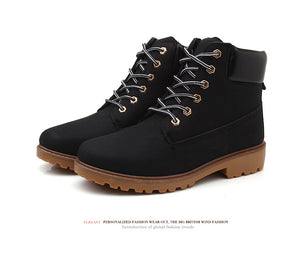 Men Ankle Boots Lace Up Anti-slip