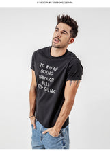 Load image into Gallery viewer, 2020 T-Shirts Men Summer Casual Slim Short Sleeve Letter Print Tops