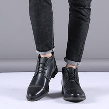 Load image into Gallery viewer, Men Ankle Boots Leather Lace-up