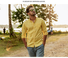 Load image into Gallery viewer, 2020 new pure linen cotton shirts men cool Breathable