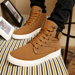 Men  boots microfiber cotton ankle boots