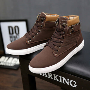 Men  boots microfiber cotton ankle boots