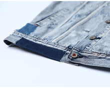 Load image into Gallery viewer, Denim Jackets Men Casual Frayed Brand Clothing