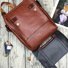 Load image into Gallery viewer, PU Leather Vintage Backpacks