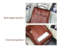 Load image into Gallery viewer, PU Leather Vintage Backpacks