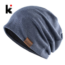 Load image into Gallery viewer, Bonnet Hat For Men And Women Knitted Solid Color Skullies Beanies