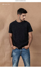 Load image into Gallery viewer, New Color cotton yarn dot Neckline T-Shirt Men