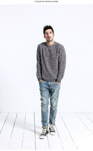 Load image into Gallery viewer, New Warm Sweater Men Fashion Heathered color Pullovers