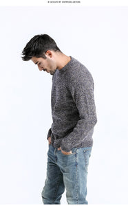 New Warm Sweater Men Fashion Heathered color Pullovers