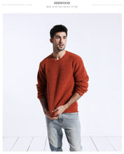 Load image into Gallery viewer, New Men&#39;s Sweater Pullover Knitted Wool Sweater