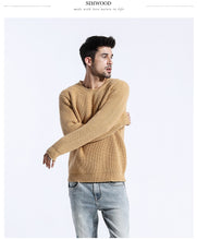 Load image into Gallery viewer, New Men&#39;s Sweater Pullover Knitted Wool Sweater