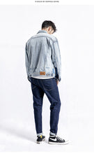 Load image into Gallery viewer, Denim Jackets Men Casual Frayed Brand Clothing