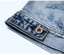 Load image into Gallery viewer, Denim Jackets Men Casual Frayed Brand Clothing