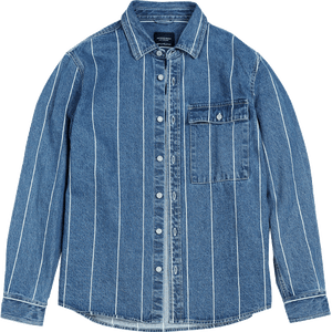 2020 new Vertical striped denim jackets 100% cotton