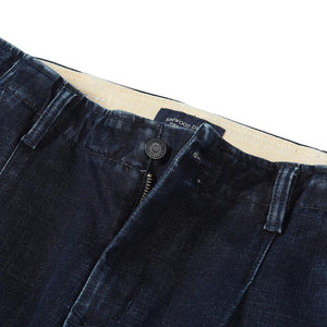 new loose taperd jeans ankle-length thick denim