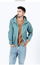 Load image into Gallery viewer, 2020 new plaid jacket men hooded casual outerwear