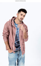 Load image into Gallery viewer, 2020 new plaid jacket men hooded casual outerwear