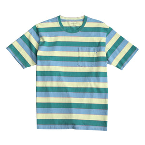 2020 Summer New Colorful Striped T-shirt Men Fashion 100% Cotton