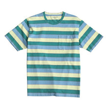 Load image into Gallery viewer, 2020 Summer New Colorful Striped T-shirt Men Fashion 100% Cotton