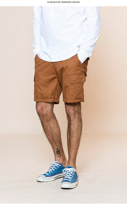 2020 Summer New Cargo Shorts Men  100% Cotton