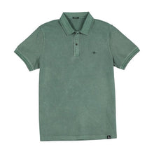 Load image into Gallery viewer, vintage aesthetic polo shirts men 220g thick garment dyed 100% cotton