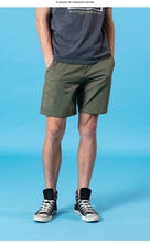 Load image into Gallery viewer, New Enzyme Washed shorts men classical knee length