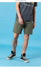 Load image into Gallery viewer, New Enzyme Washed shorts men classical knee length