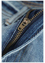 Load image into Gallery viewer, New Environmental laser washed jeans men slim fit classical denim