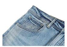 Load image into Gallery viewer, New Environmental laser washed jeans men slim fit classical denim