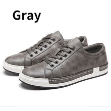 Load image into Gallery viewer, Casual Shoes Mens Leather Flats Lace-Up Shoes Simple Stylish.