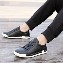 Load image into Gallery viewer, Casual Shoes Mens Leather Flats Lace-Up Shoes Simple Stylish.