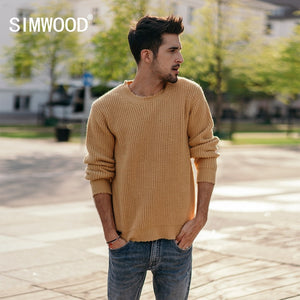 New Men's Sweater Pullover Knitted Wool Sweater