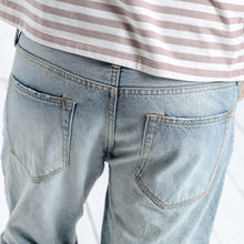 Load image into Gallery viewer, Selvage Denim Shorts Ripped Knee Length Jeans