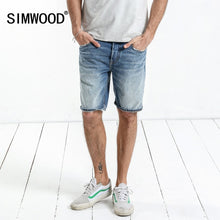 Load image into Gallery viewer, Selvage Denim Shorts Ripped Knee Length Jeans