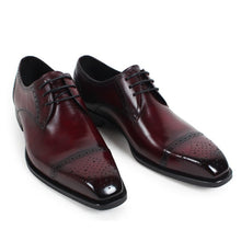 Load image into Gallery viewer, Handmade Fashion Luxury Brogue Genuine Leather Mens Derby Shoes