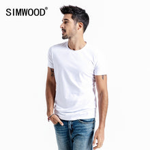 Load image into Gallery viewer, Solid Basic t shirt Men Skinny O-neck Cotton Slim Fit