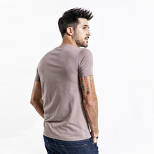 Load image into Gallery viewer, Solid Basic t shirt Men Skinny O-neck Cotton Slim Fit