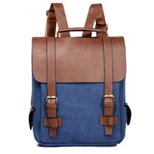 Load image into Gallery viewer, PU Leather Vintage Backpacks