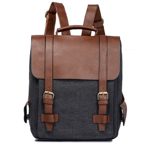 PU Leather Vintage Backpacks