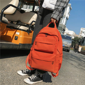 Waterproof Nylon Backpack Multi Pocket Travel Backpacks