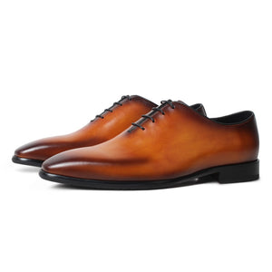 Leather Formal Dress Shoe Footwear Male Patina Zapato de Hombre